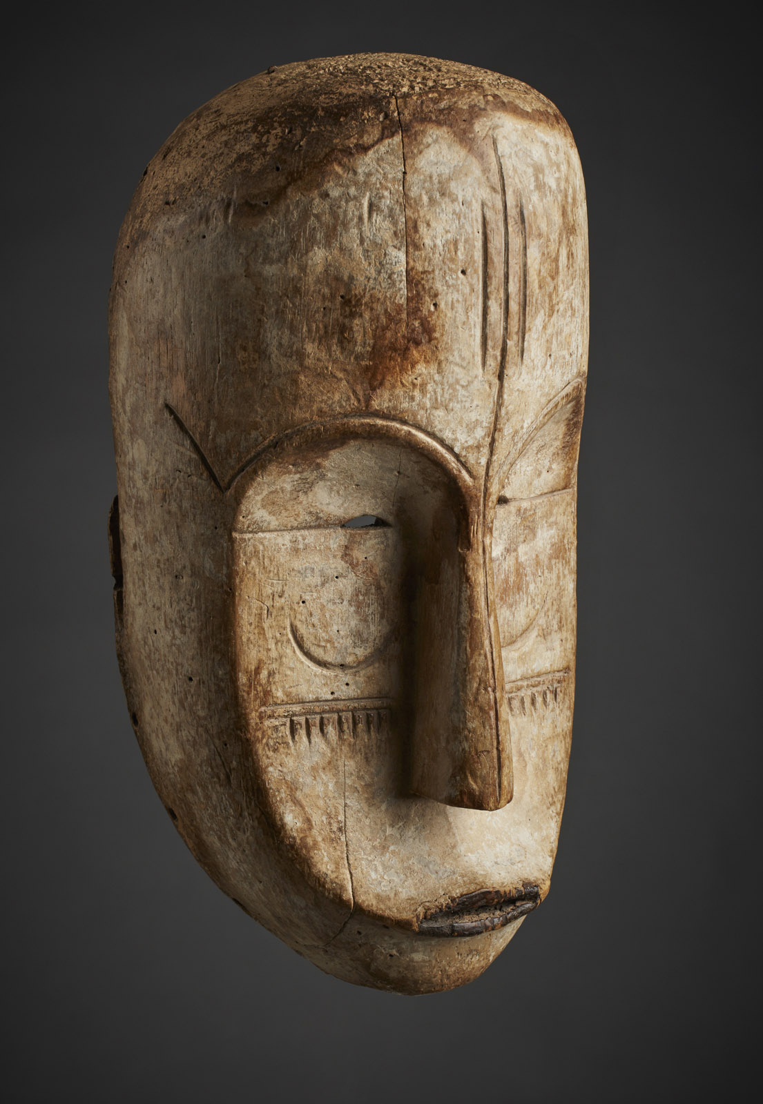 A "Ngil" Fang Mask, based on traditional gabonese Fang societies early century - A Private